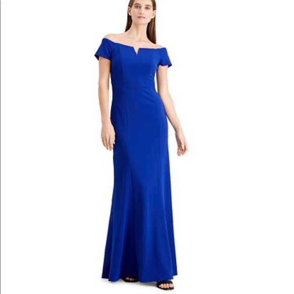 Royal Blue Calvin Klein formal gown - Picture 1 of 7